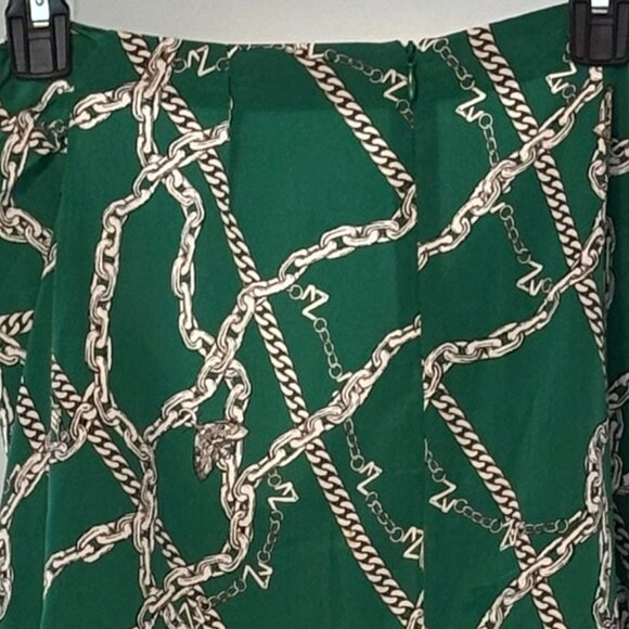 Zadig & Voltaire silk Jana CDC front tie asymmetrical knee length skirt Sz M - Picture 6 of 6